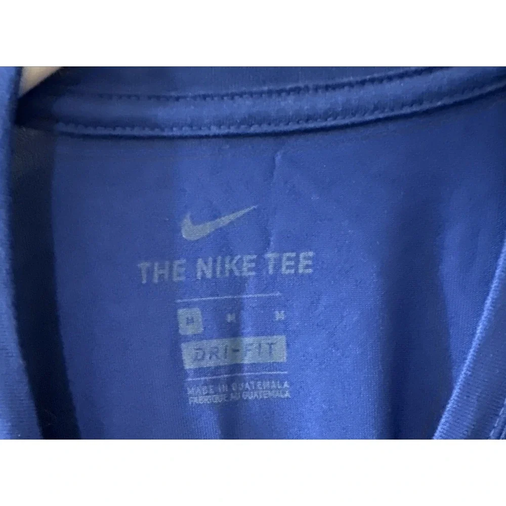 Nike Dri Fit Buffalo Bills Football Property Of T Shirt Blue Men's M Swoosh Logo